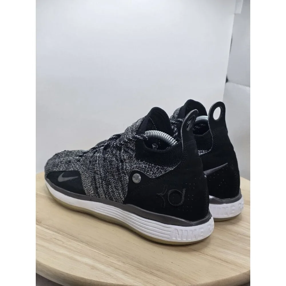 Nike KD11 XI Flyknit GS Oreo Black White Women's Sz 8/Youth Sz 6.5 Y - Picture 6 of 8